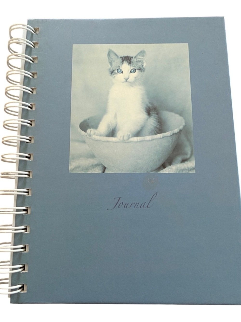Blue Cat Journal Notebook by Rachel Hale
